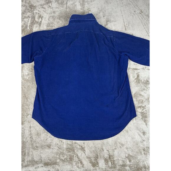Vintage Sutton Place Button Down Blue Corduroy Long Sleeve XL Men’s RARE - Picture 3 of 6